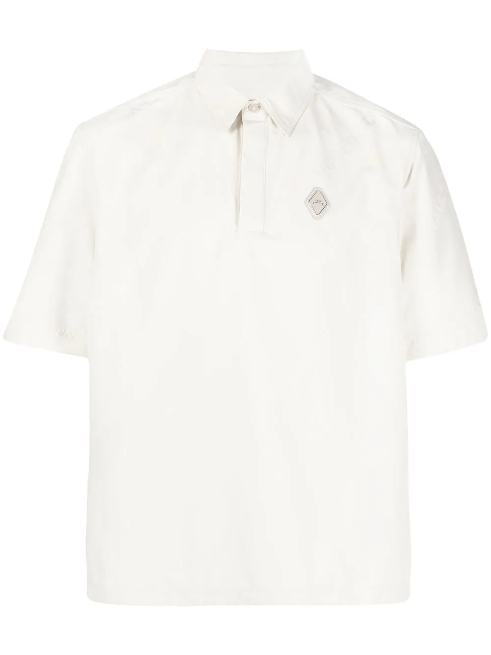 A-cold-wall* Typeset Polo Shirt In Neutrals