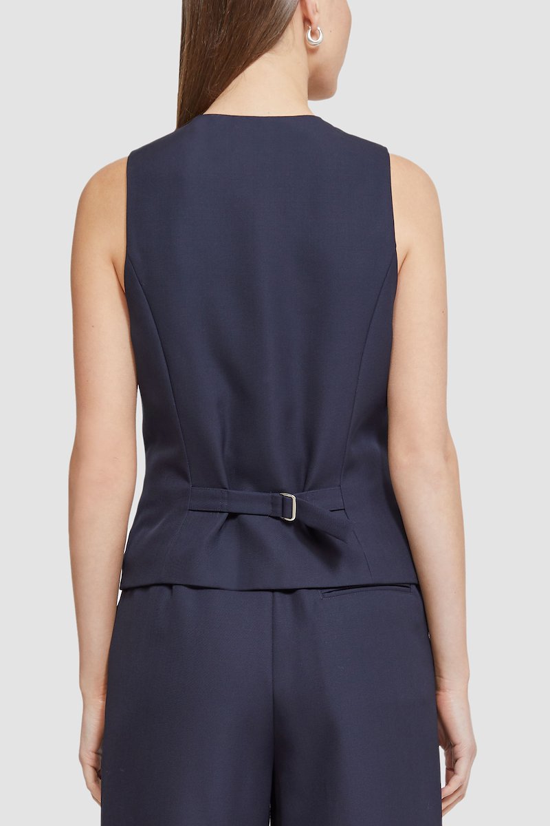 Tailored Vest With Set-In Bra-blue #1 Tailored Vest With Set-In Bra, null- 5