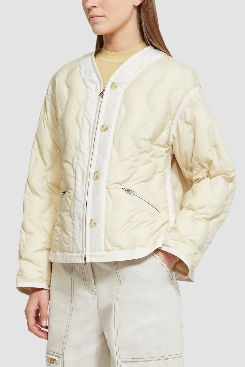 Recycled Polyester Quilted Puffer Jacket-neutrals #0 Recycled Polyester Quilted Puffer Jacket, null- 4