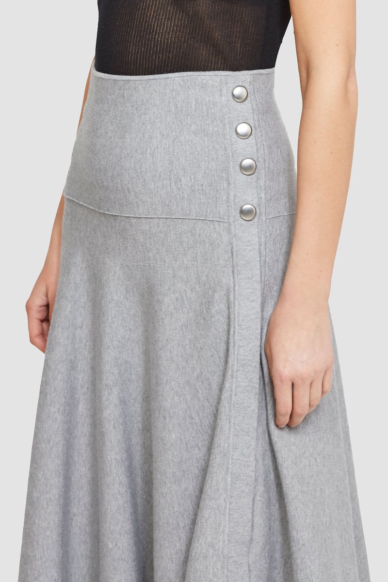 Tech Milano Flare Skirt -grey #0 Tech Milano Flare Skirt , null- 4