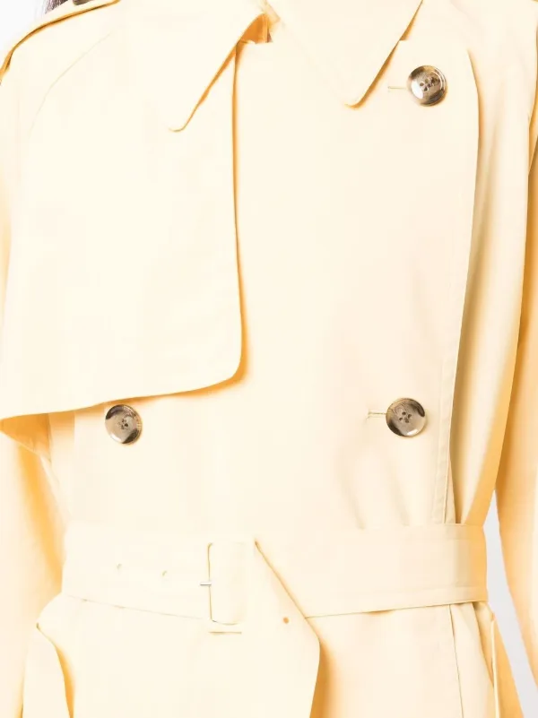 3.1 Phillip Lim double-breasted belted-waist Coat | Yellow