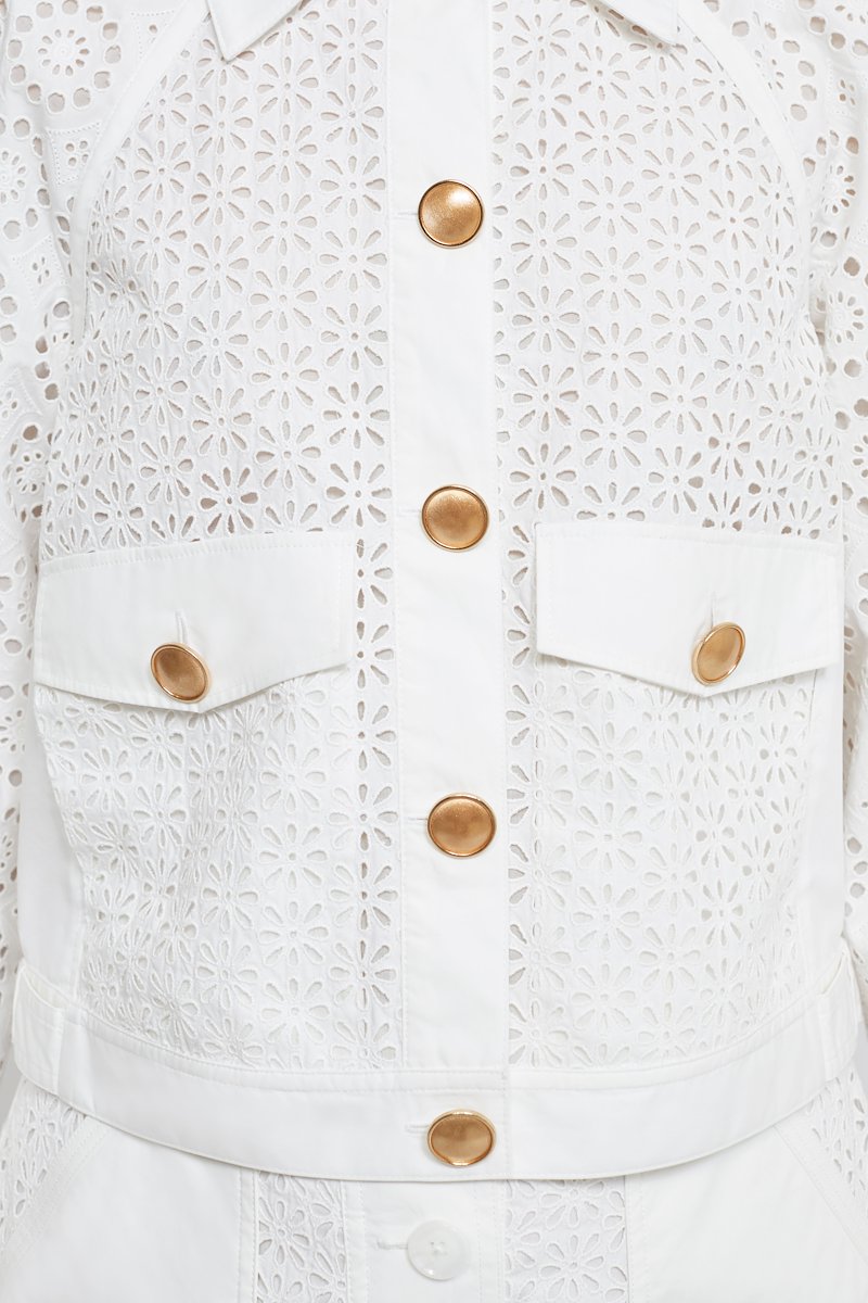 Broderie Anglaise Moto Jacket-white #1 Broderie Anglaise Moto Jacket, null- 7