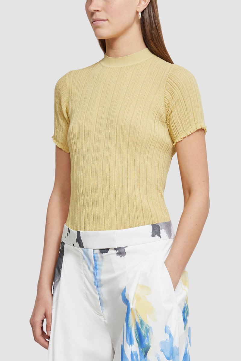 Printed Poplin Tapered Trouser-white #1 Printed Poplin Tapered Trouser, null- 7