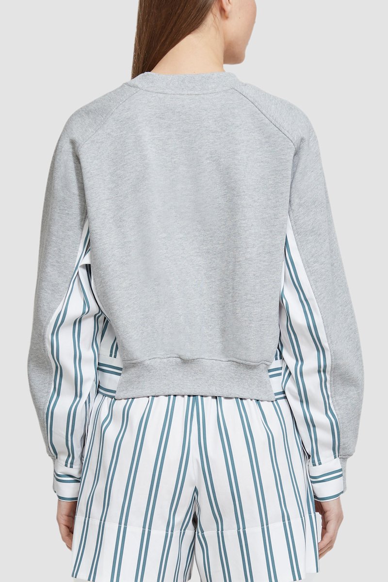 Long Sleeve French Terry Pullover-grey #1 Long Sleeve French Terry Pullover, null- 3