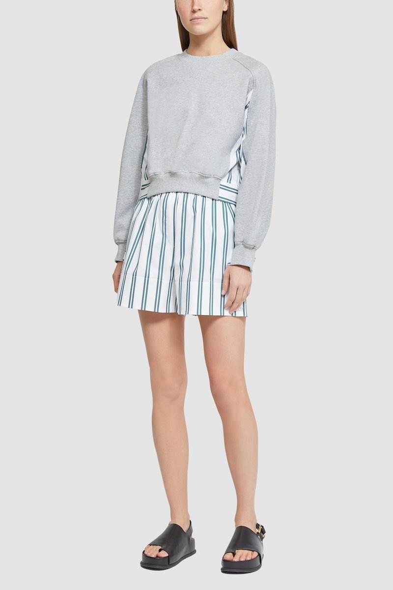 Long Sleeve French Terry Pullover-grey #0 Long Sleeve French Terry Pullover, null- 0
