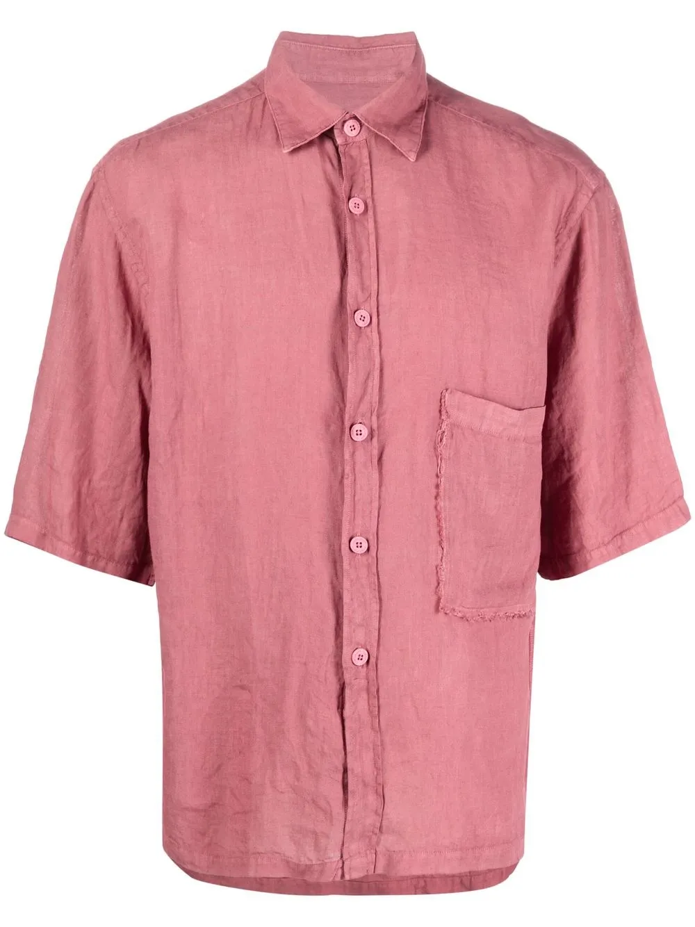 

Costumein camisa con bolsillo de parche - Rosado