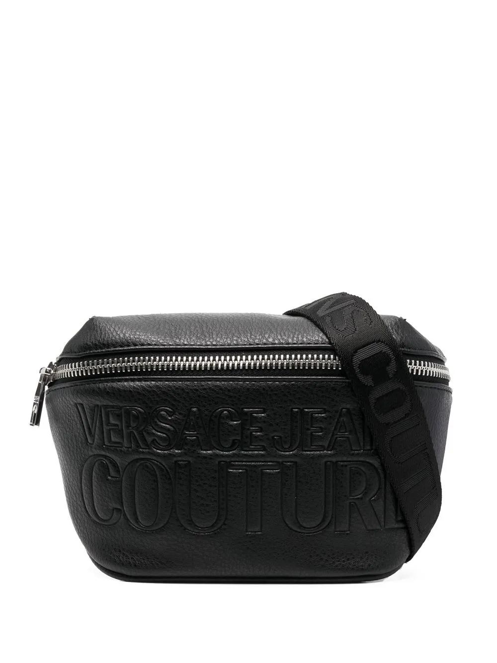 

Versace Jeans Couture bolsa con logo en relieve - Negro