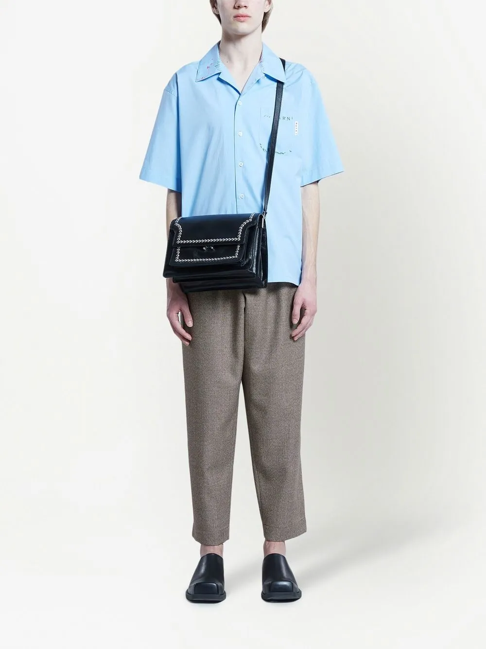 Marni スタッズ レザーショルダーバッグ - Farfetch