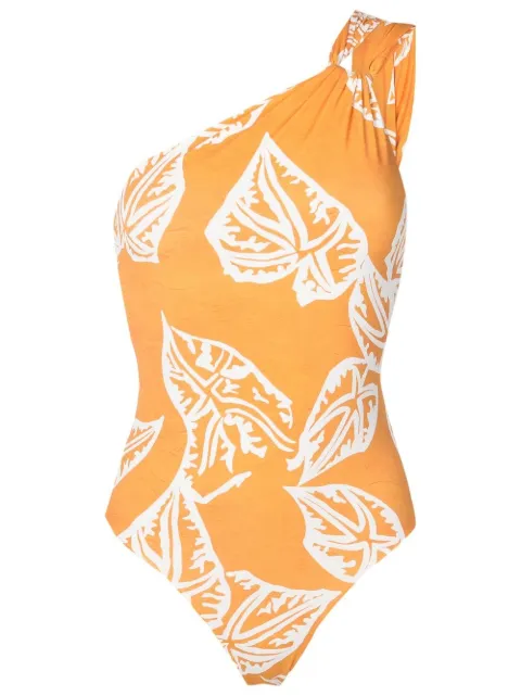 Clube Bossa asymmetric graphic-print swimsuit