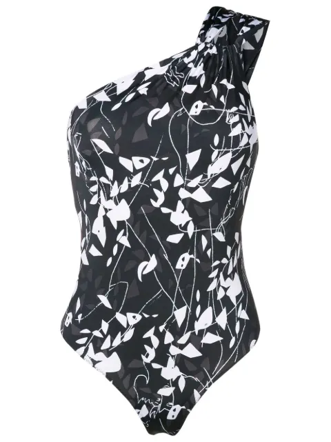 Clube Bossa asymmetric graphic-print swimsuit