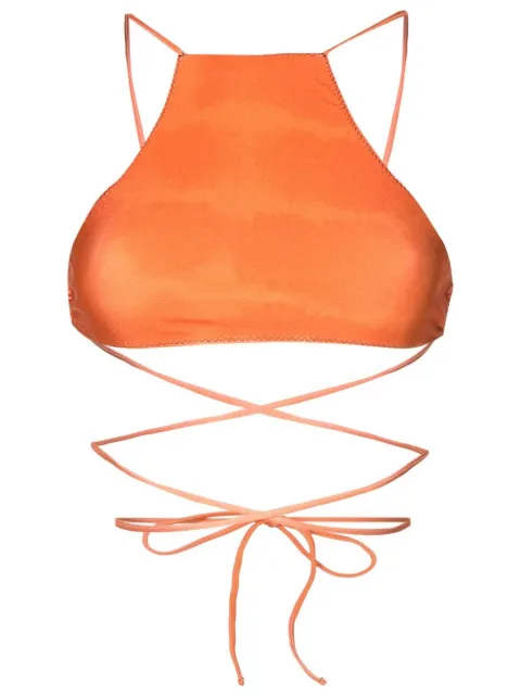 Clube Bossa Chung wrap-tie bikini top