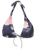 Clube Bossa embroidered bikini top - Blue
