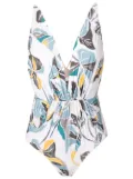 Clube Bossa Maio leaf-print one-piece - Neutrals