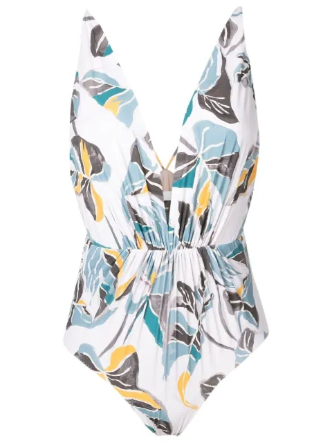 Clube Bossa Maio leaf-print one-piece