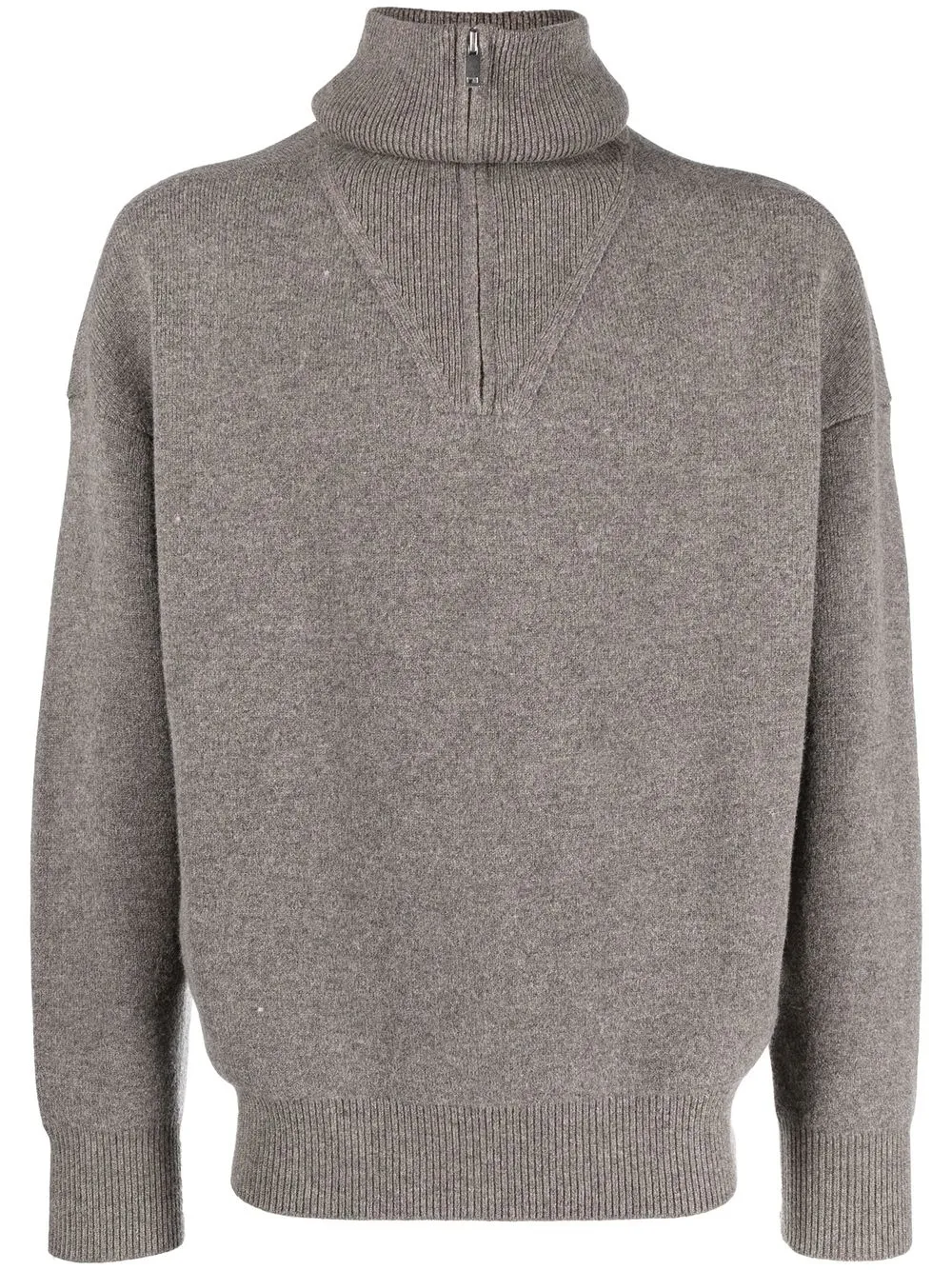 

Isabel Marant Lewin quarter-zip sweatshirt - Brown