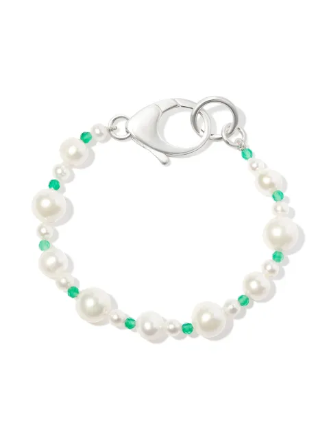 Hatton Labs silver Pebbles pearl and bead bracelet