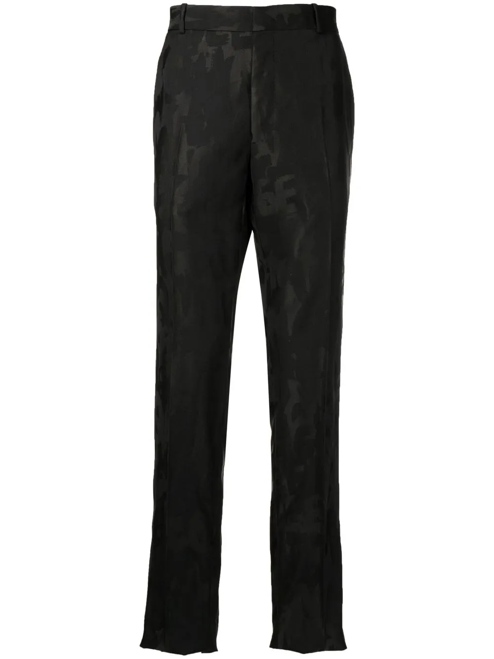 

Alexander McQueen graffiti jacquard tailored trousers - Black