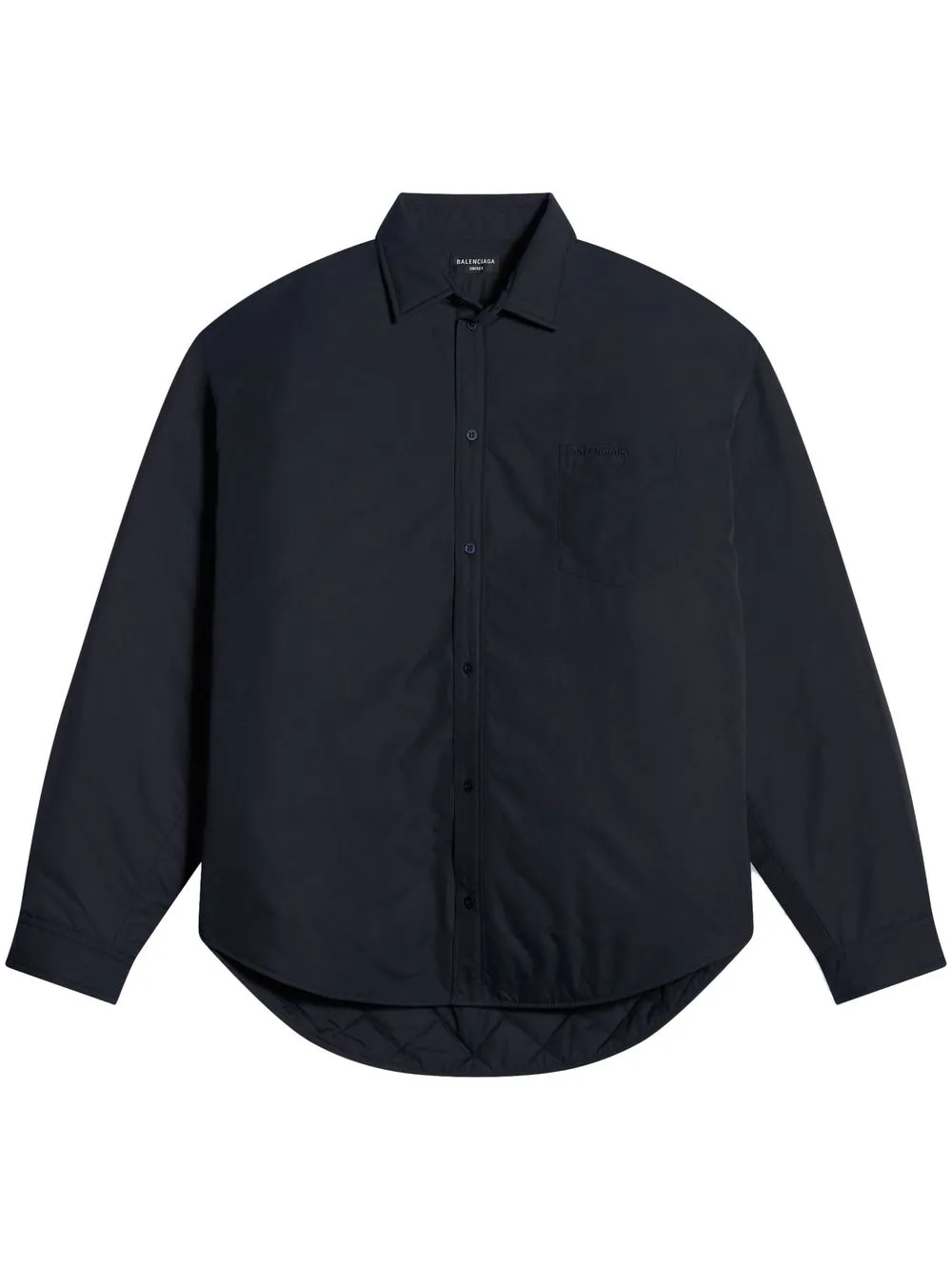 balenciaga padded shirt