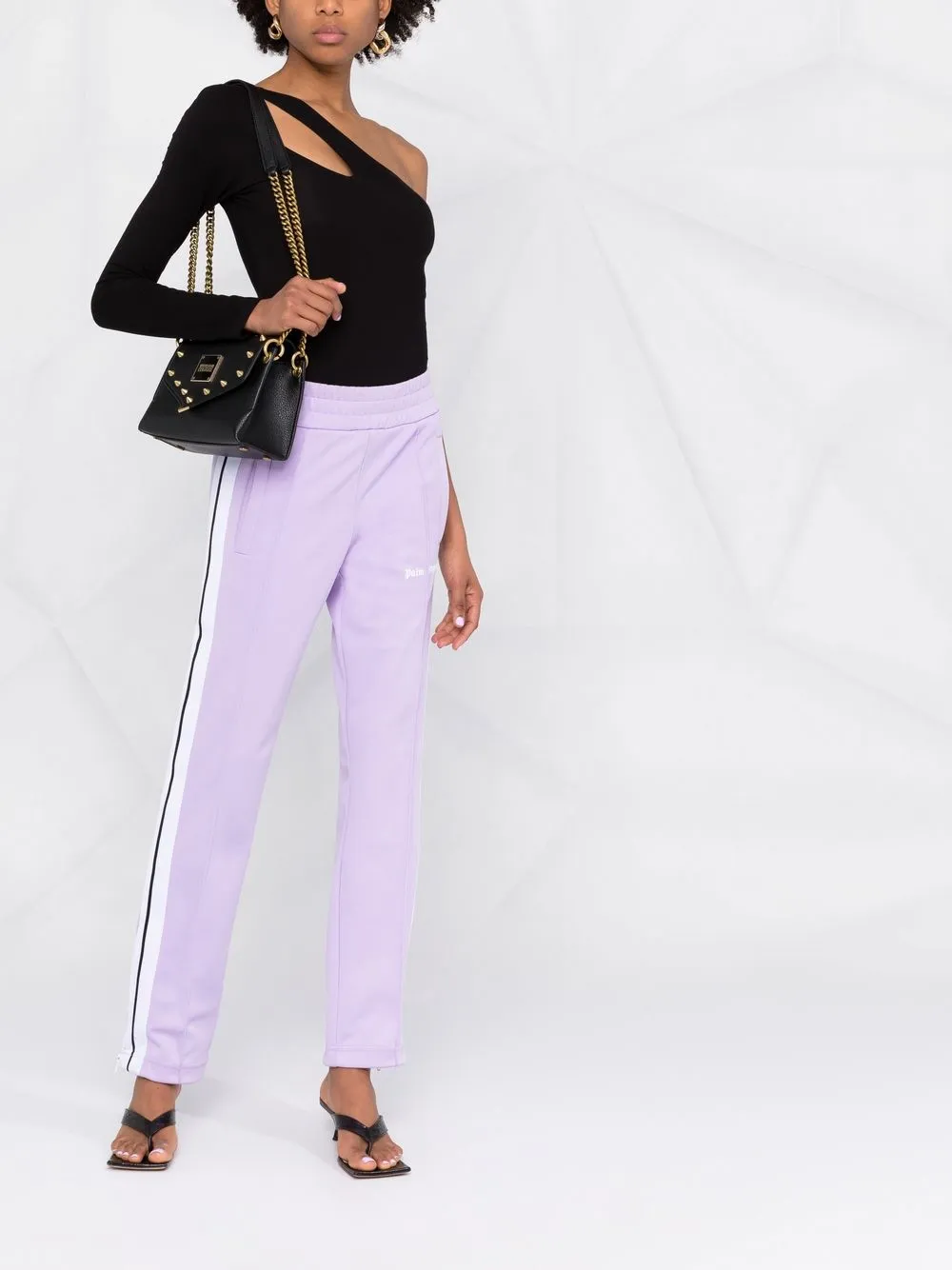 Versace Jeans Couture spikestuds chainlink Crossbody Bag Farfetch