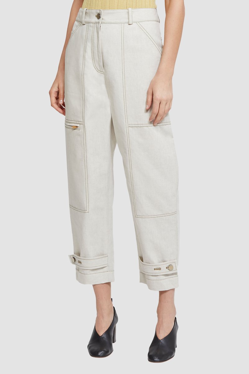 Linen Denim Utility Pant-white #1 Linen Denim Utility Pant, null- 3