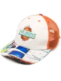 Just Don mesh-panel 'Islands' baseball cap - White