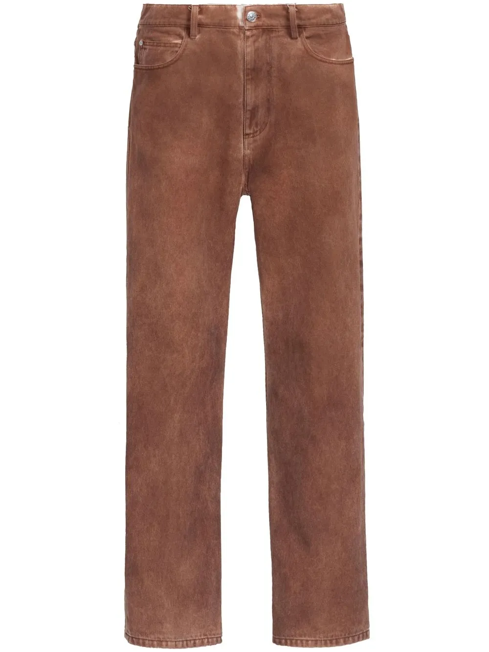 

Marni mid-rise straight-leg trousers - Brown