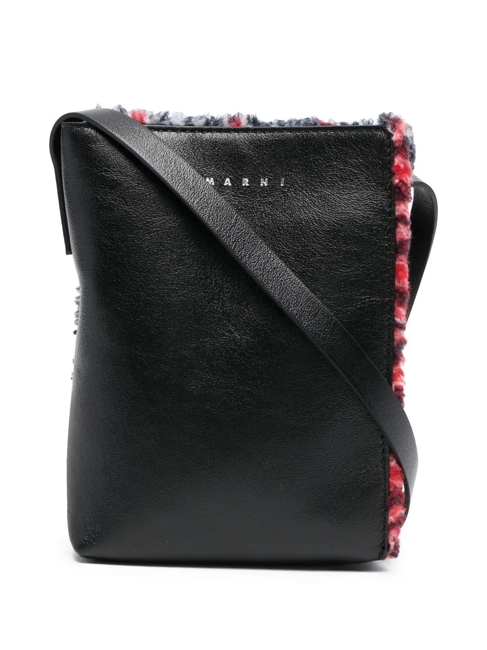 

Marni frayed-edge messenger bag - Black