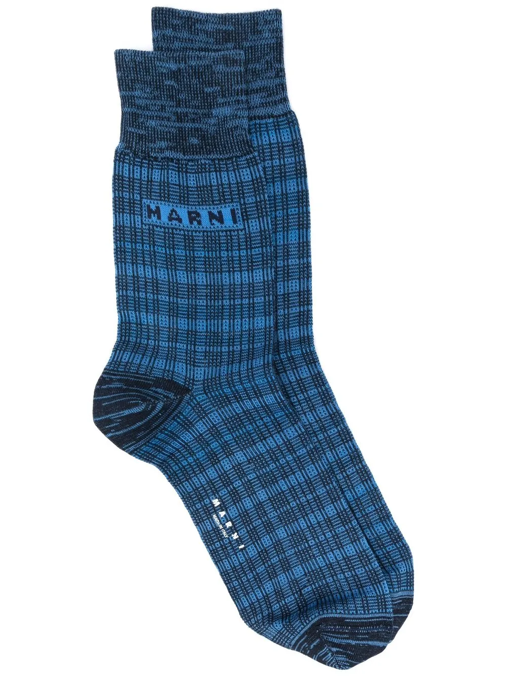 

Marni calcetines con logo en jacquard - Azul