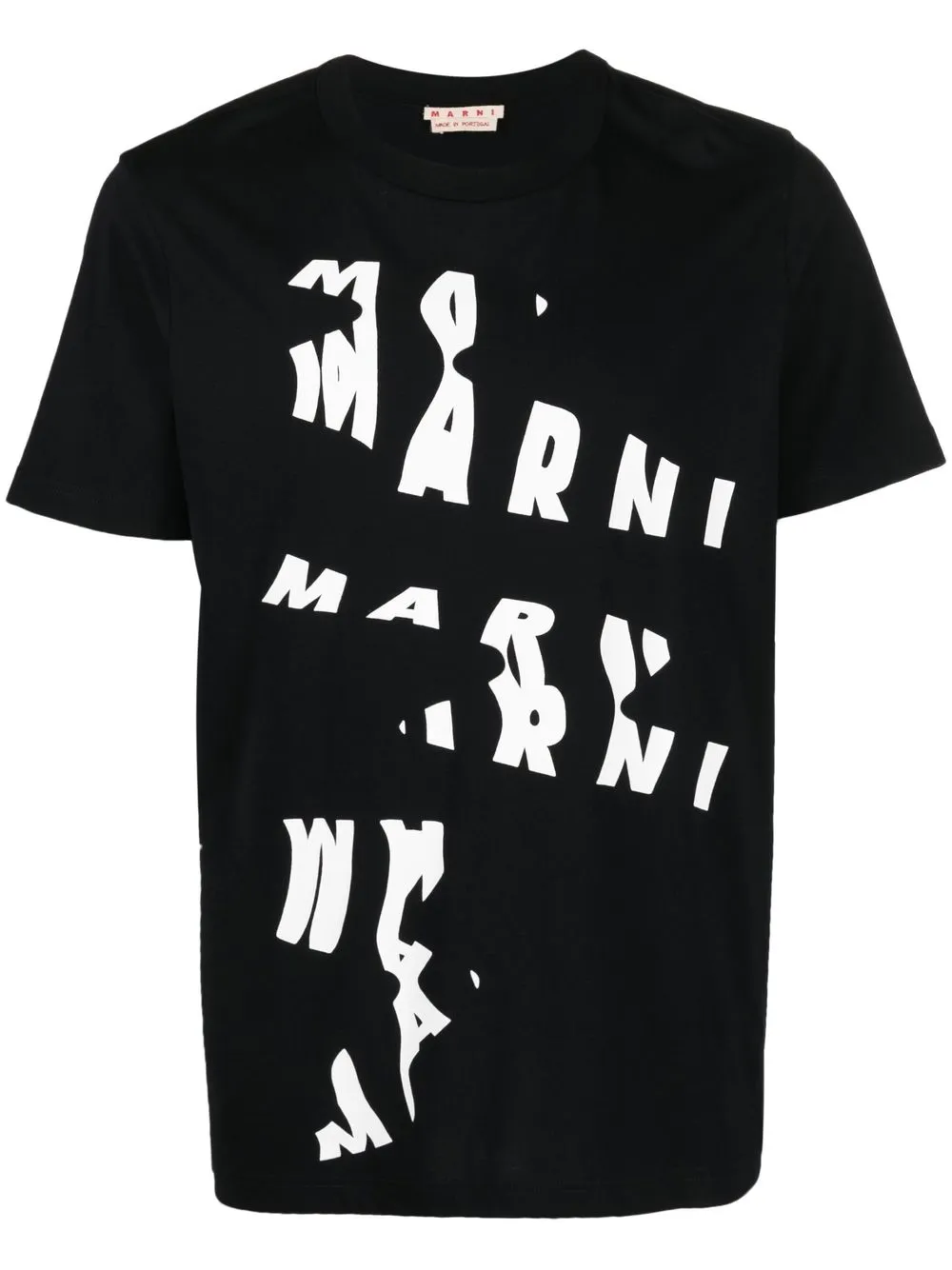 

Marni abstract logo-print T-shirt - Black