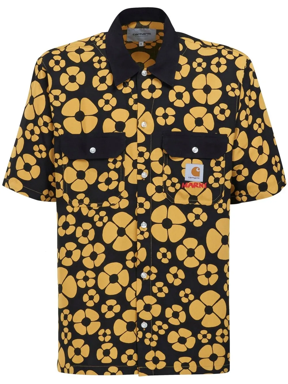 

Marni short-sleeved floral shirt - Yellow