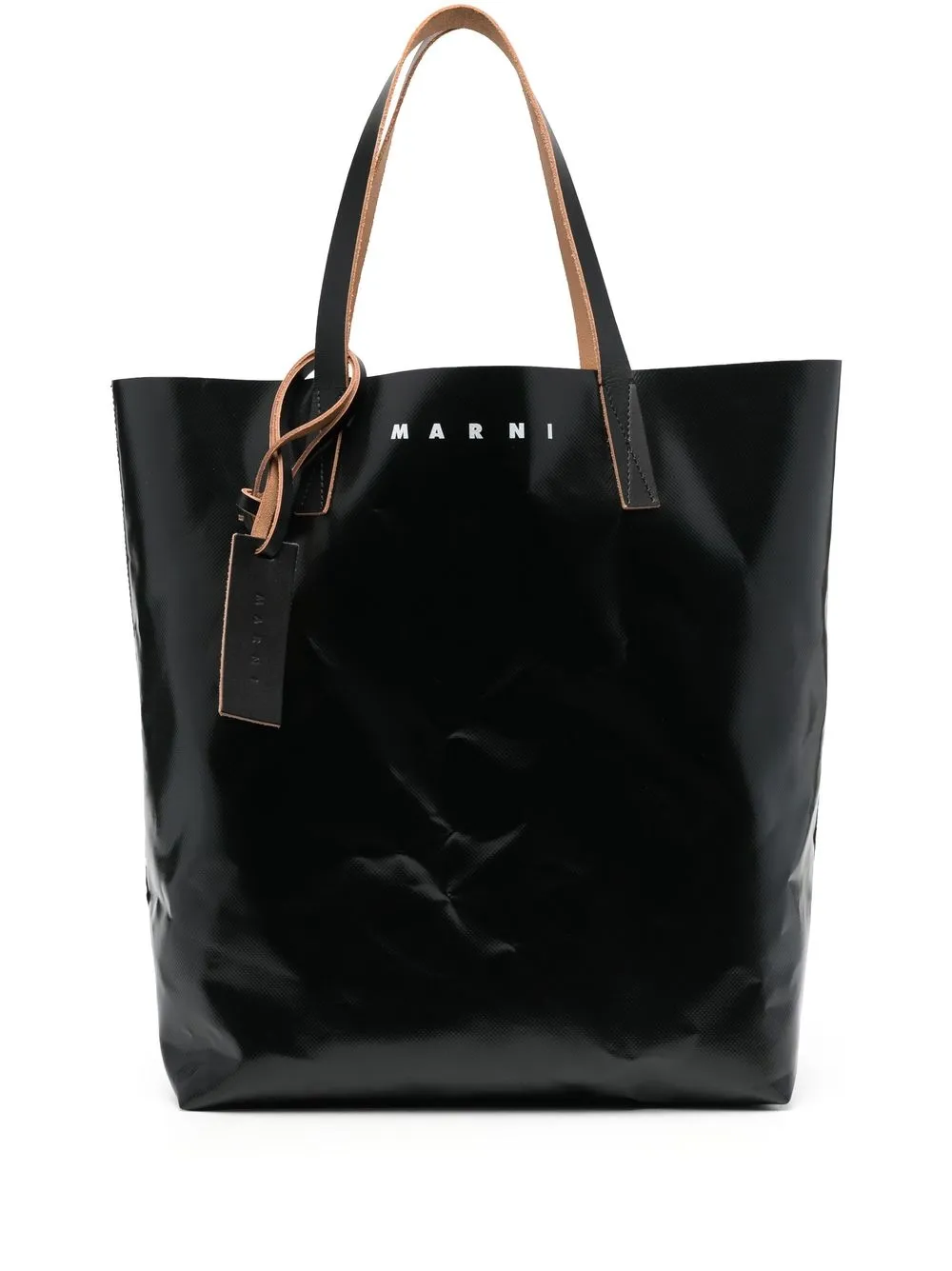 

Marni tote con estampado floral - Negro