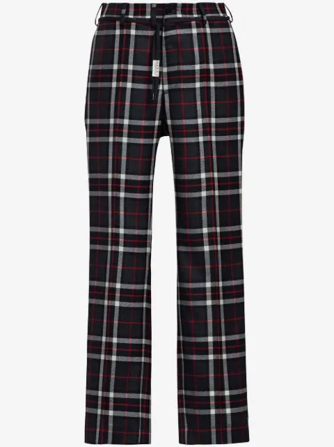 Marni Calça wide leg xadrez