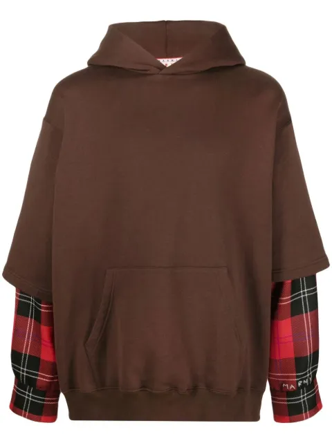 Marni layered-design hoodie