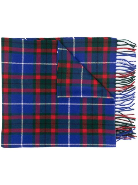 Marni check-pattern knitted scarf Men