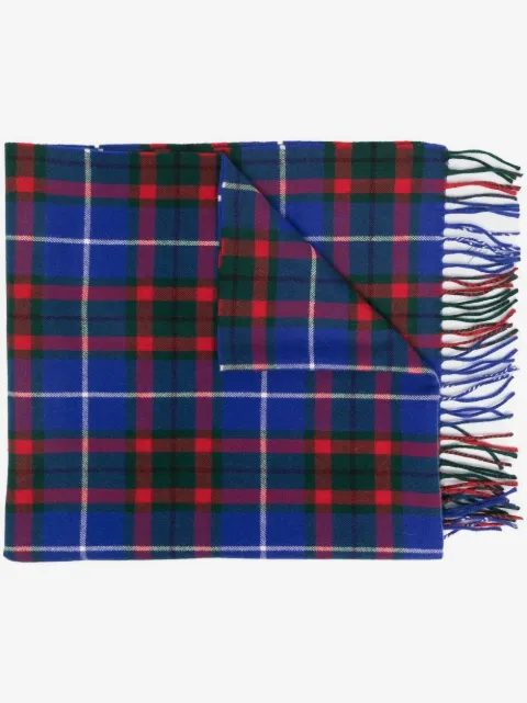Marni check-pattern knitted scarf