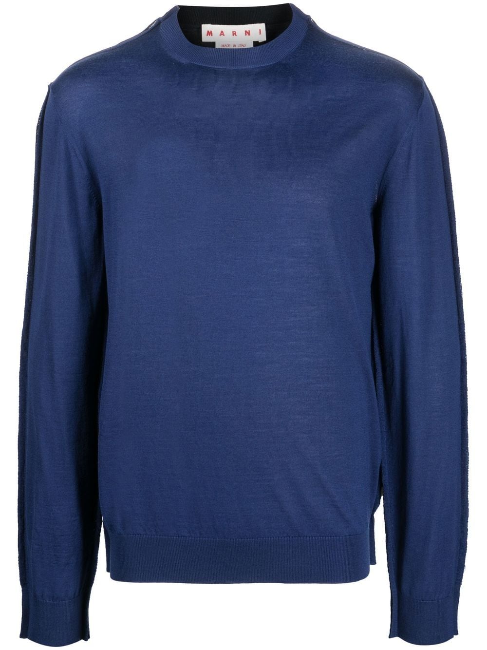 Marni fine-knit crew-neck sweater - Blue