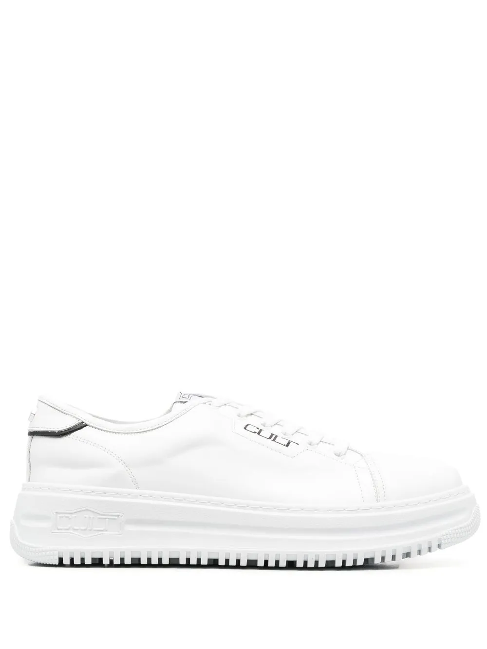 

Cult chunky-soled leather sneakers - White