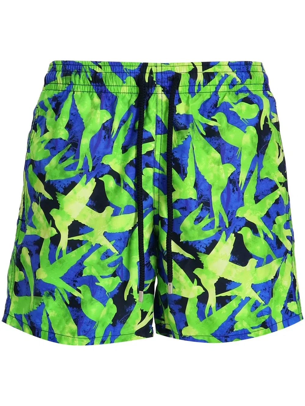 

Vilebrequin shorts de playa con estampado de pájaros - Verde