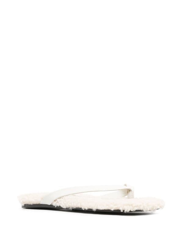 Filippa K shearling lined Flip Flops Farfetch