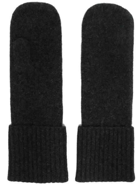 Filippa K - recycled cashmere ribbed-detail mittens