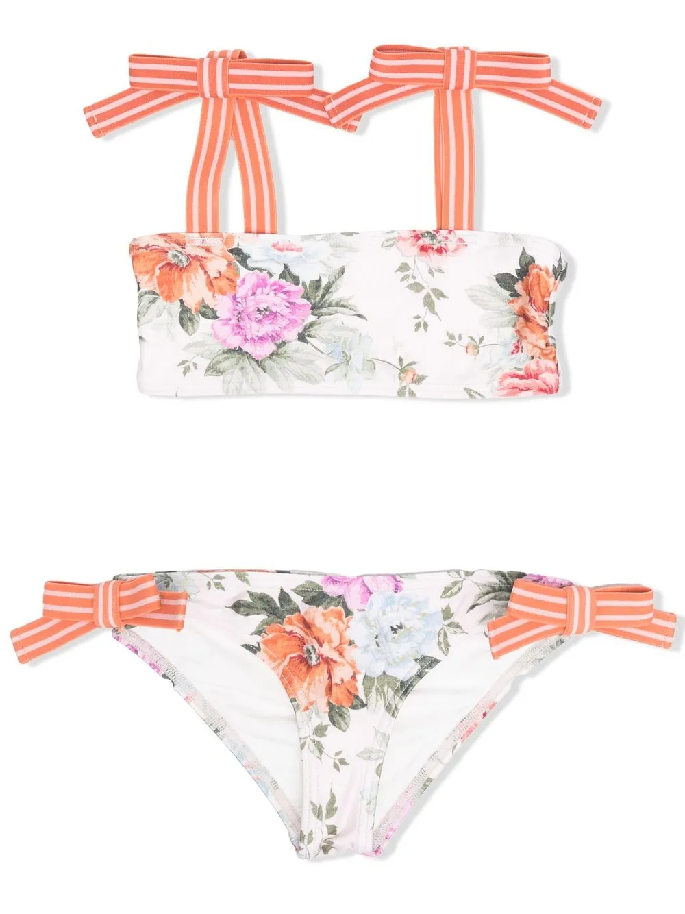 

ZIMMERMANN Kids top de bikini con estampado floral - Neutro