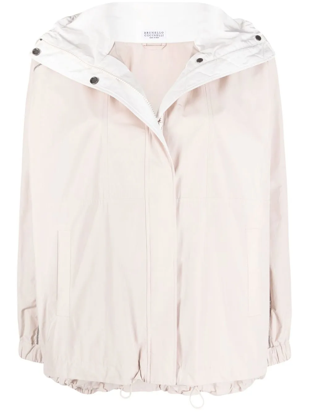 

Brunello Cucinelli monili-stripe water-resistant jacket - Neutrals