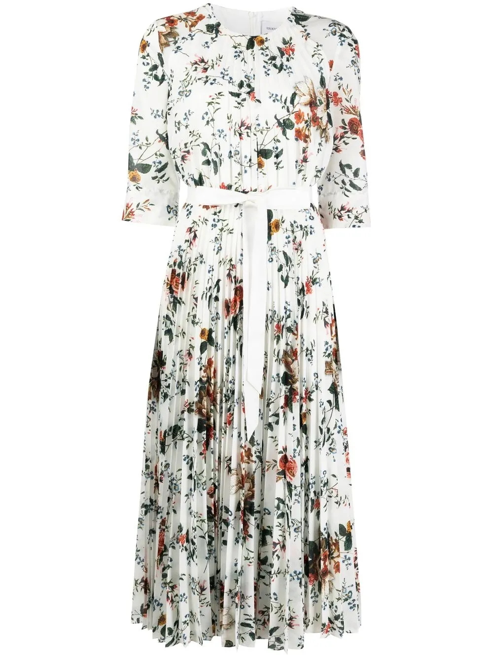 

Erdem vestido con estampado floral - Blanco