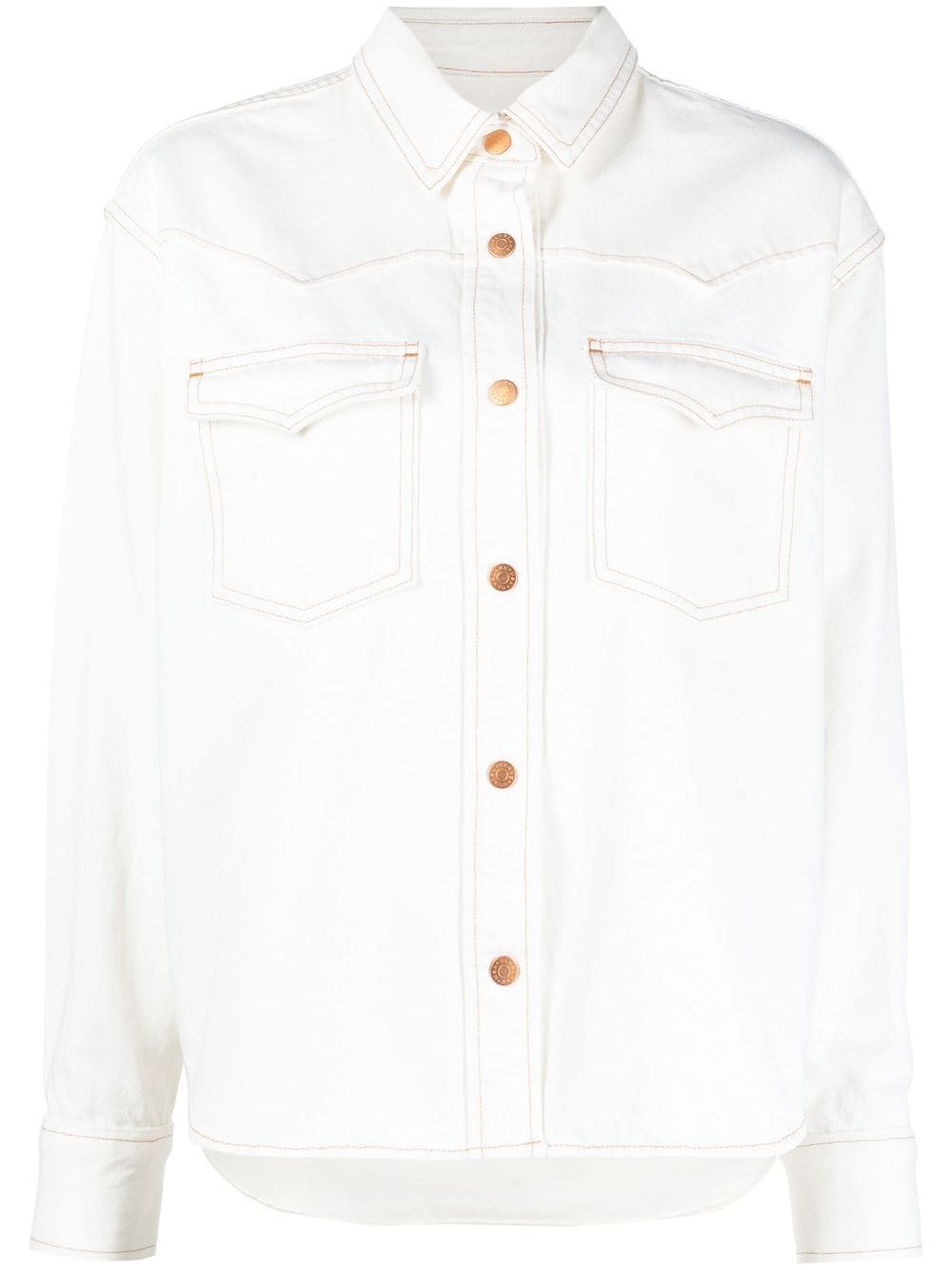 

SLVRLAKE button-down denim jacket - Neutrals