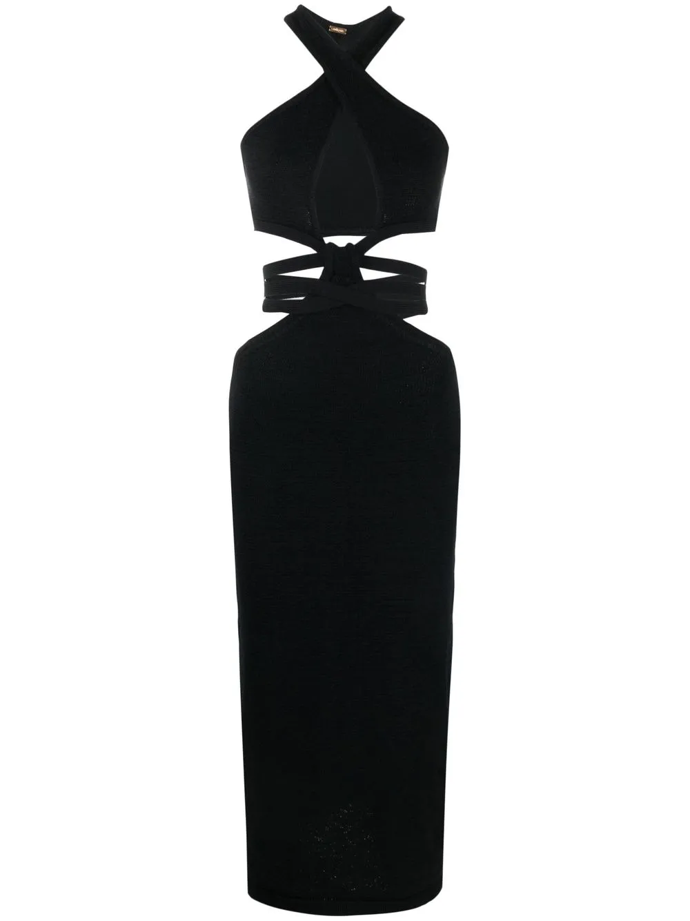 caprice halter knit maxi dress Caprice Halter Maxi Dress main image 0