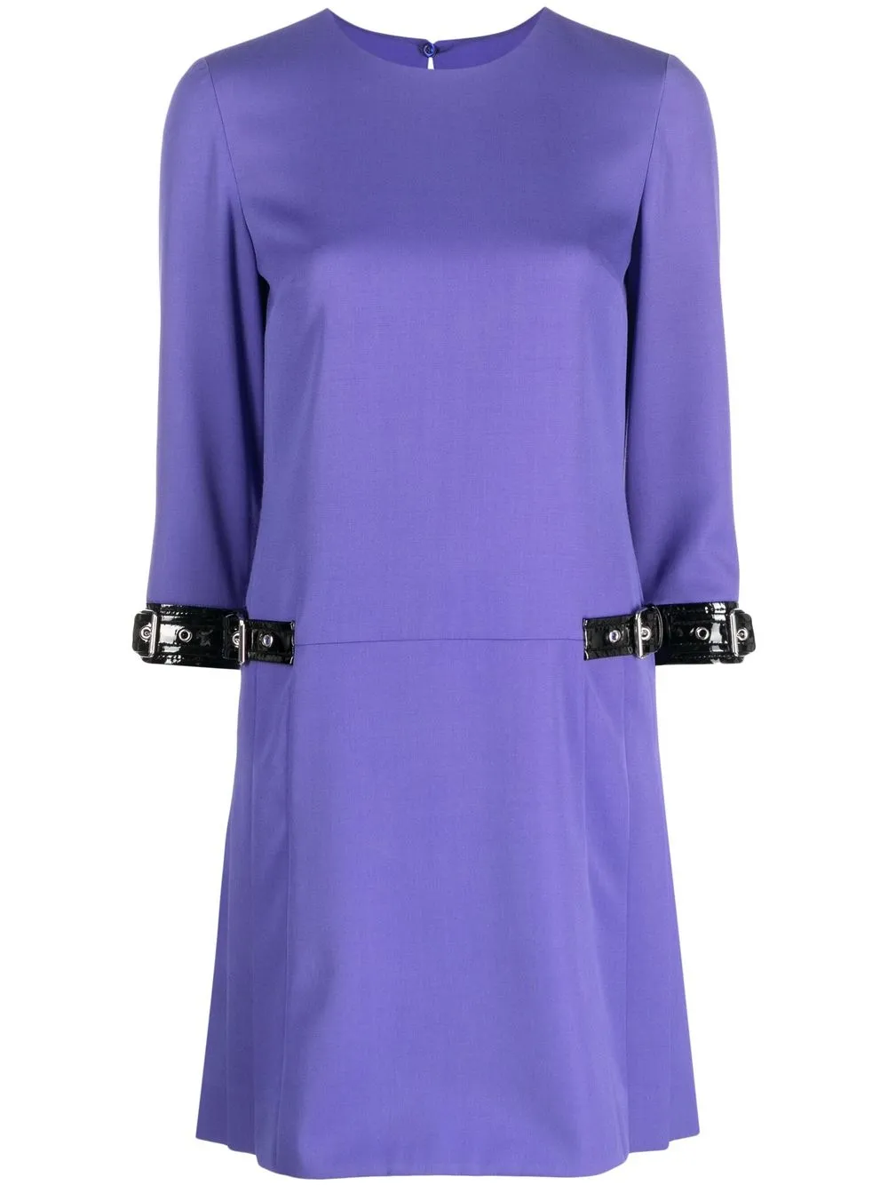 

Moschino vestido corto con ribete de hebilla - Morado