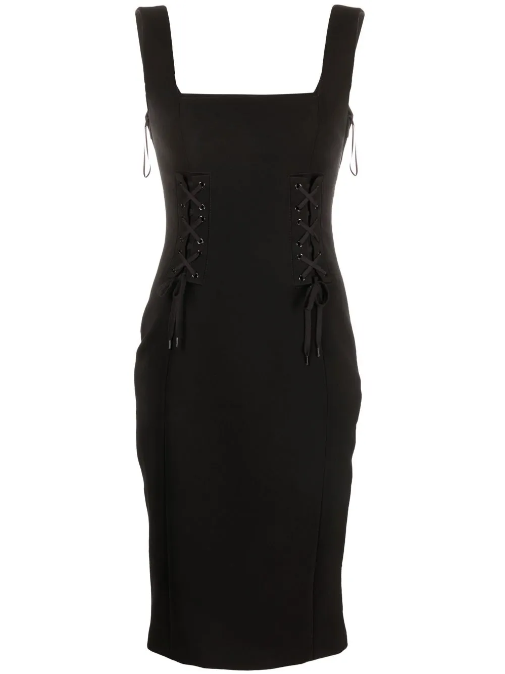 

Moschino lace-detail midi sleeveless dress - Black