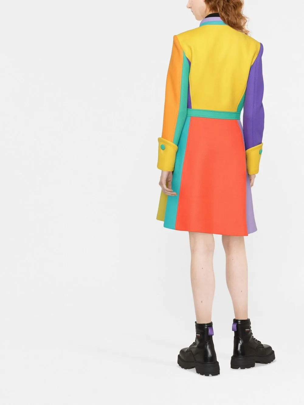 Moschino モスキーノ カラーブロック コート - Farfetch