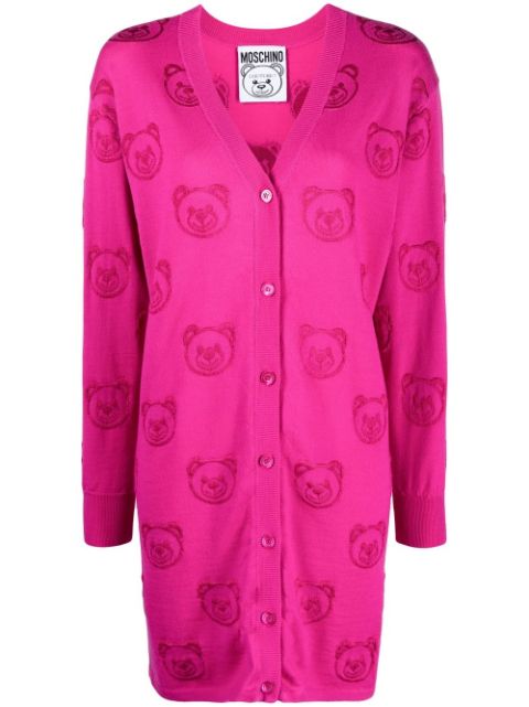 Moschino Teddy Bear Virginwool Cardigan Farfetch