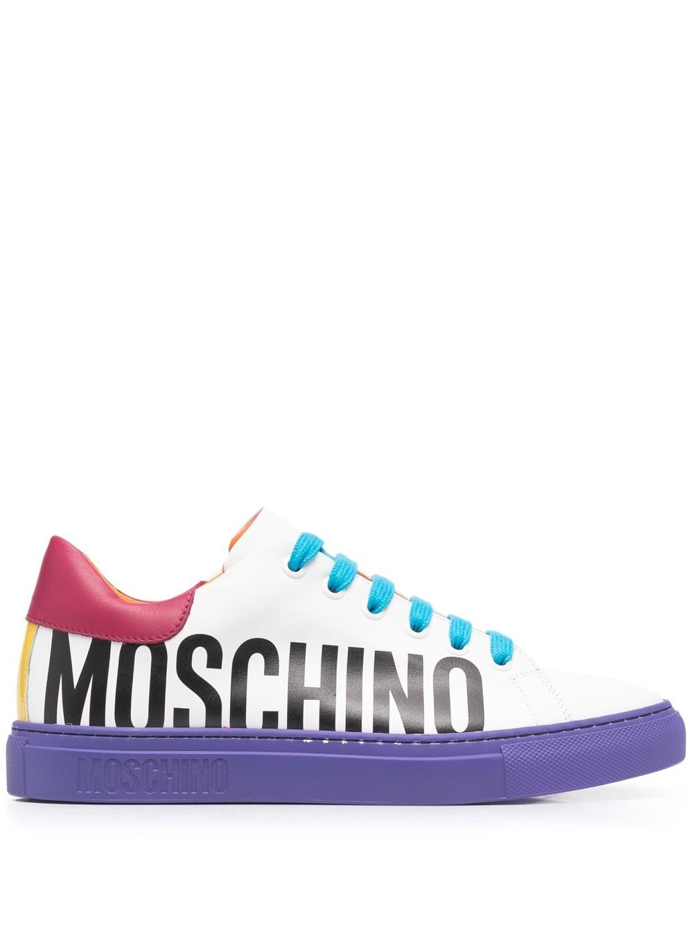 Image 1 of Moschino logo low-top sneakers